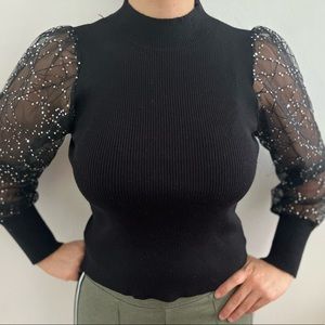 Papillonne black blouse/sweater